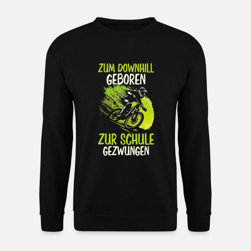 Mountain bikers, MTB lovers, cycling - Unisex Sweatshirt - black