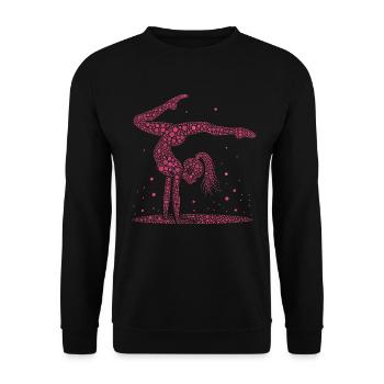 Gymnastics Gymnast Acrobatics Gymnast - Unisex Sweatshirt - black - Front - Alina (178cm) & Michal (187cm)