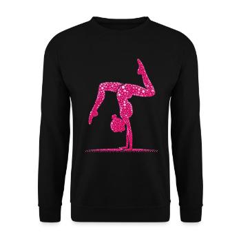 Gymnastics Gymnast Acrobatics Gymnast - Unisex Sweatshirt - black - Front - Alina (178cm) & Michal (187cm)