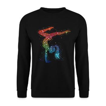 Gymnastics Gymnast Acrobatics Gymnast - Unisex Sweatshirt - black - Front - Alina (178cm) & Michal (187cm)
