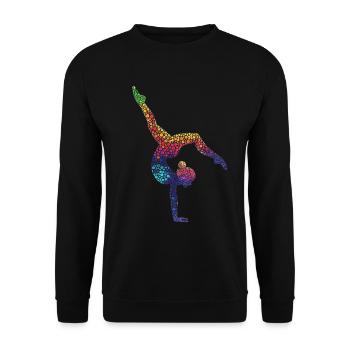 Gymnastics Gymnast Acrobatics Gymnast - Unisex Sweatshirt - black - Front - Alina (178cm) & Michal (187cm)