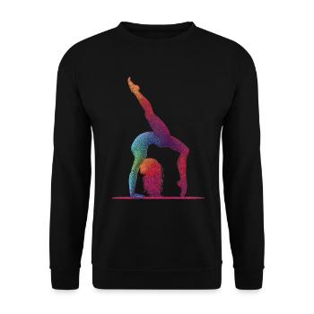 Gymnastics Gymnast Acrobatics Gymnast - Unisex Sweatshirt - black - Front - Alina (178cm) & Michal (187cm)