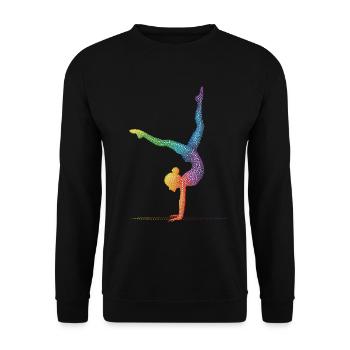 Gymnastics Gymnast Acrobatics Gymnast - Unisex Sweatshirt - black - Front - Alina (178cm) & Michal (187cm)