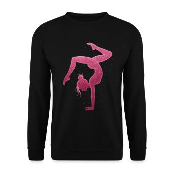 Gymnastics Gymnast Acrobatics Gymnast - Unisex Sweatshirt - black - Front - Alina (178cm) & Michal (187cm)