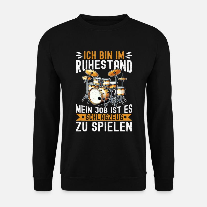 Drummer Drummer Percussion Musicians - Unisex Sweatshirt - black