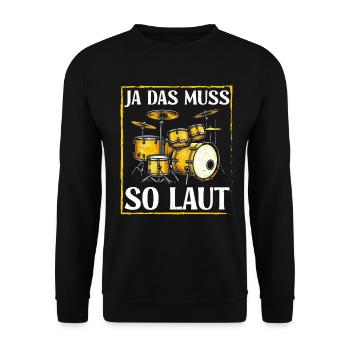 Drummer Drummer Percussion Musicians - Unisex Sweatshirt - black - Front - Alina (178cm) & Michal (187cm)