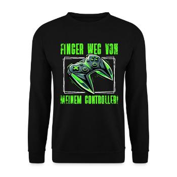 Gaming Gamer Gamer Video Player Console PC Gaming - Unisex Sweatshirt - black - Front - Alina (178cm) & Michal (187cm)