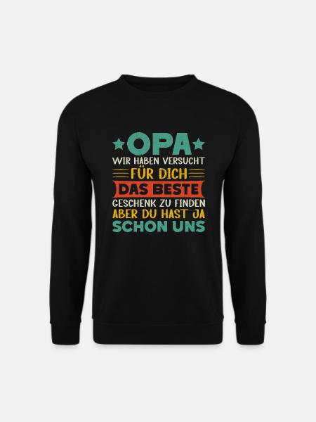 Papy, Papy, Papy, Grand-papa - Sweat-shirt Unisexe - noir