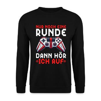 Encore un tour, puis j’écouterai sur consoles - Sweat-shirt Unisexe - noir - Devant - Alina (178cm) & Michal (187cm)