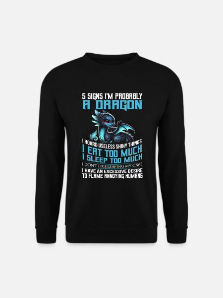 Dragon Creatures Medieval Dragon - Unisex Sweatshirt - black