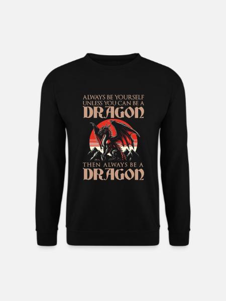 Dragon Créatures Dragon Médiéval - Sweat-shirt Unisexe - noir
