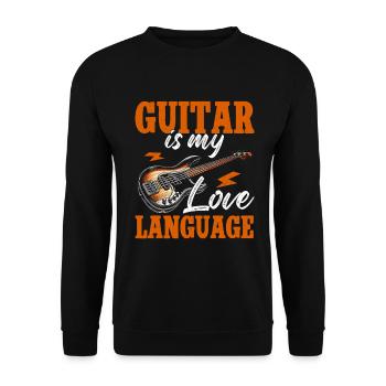 Bassiste, Guitariste, Guitare électrique - Sweat-shirt Unisexe - noir - Devant - Alina (178cm) & Michal (187cm)