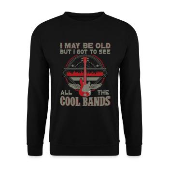 Bassiste, Guitariste, Guitare électrique - Sweat-shirt Unisexe - noir - Devant - Alina (178cm) & Michal (187cm)
