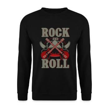 Bassiste, Guitariste, Guitare électrique - Sweat-shirt Unisexe - noir - Devant - Alina (178cm) & Michal (187cm)