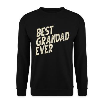Grand-père Grand-père Pops Grand-parent - Sweat-shirt Unisexe - noir - Devant - Alina (178cm) & Michal (187cm)