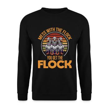 Pigeon Lovers Pigeons Bird Lovers - Unisex Sweatshirt - black - Front - Alina (178cm) & Michal (187cm)