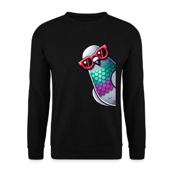 Pigeon Lovers Pigeons Bird Lovers - Unisex Sweatshirt - black - Front - Alina (178cm) & Michal (187cm)