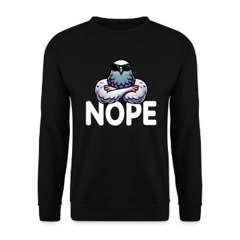 Pigeon Lovers Pigeons Bird Lovers - Unisex Sweatshirt - black - Front - Alina (178cm) & Michal (187cm)