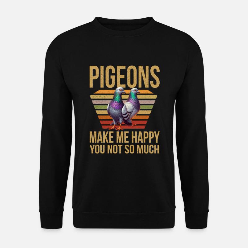 Pigeon Lovers Pigeons Bird Lovers - Unisex Sweatshirt - black