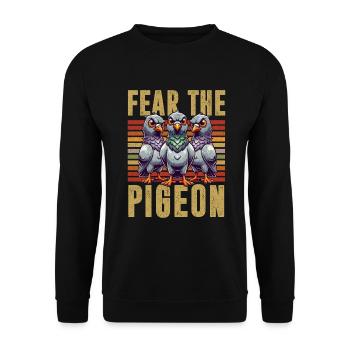 Pigeon Lovers Pigeons Bird Lovers - Unisex Sweatshirt - black - Front - Alina (178cm) & Michal (187cm)