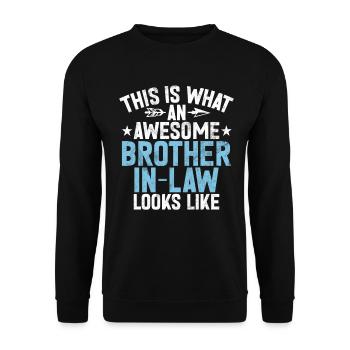Sister Brother Matching Siblings Twins - Unisex Sweatshirt - black - Front - Alina (178cm) & Michal (187cm)