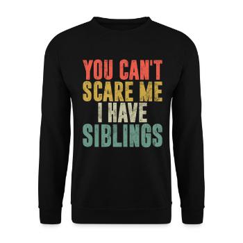 Sister Brother Matching Siblings Twins - Unisex Sweatshirt - black - Front - Alina (178cm) & Michal (187cm)