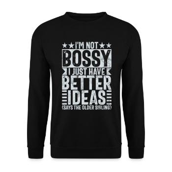 Sister Brother Matching Siblings Twins - Unisex Sweatshirt - black - Front - Alina (178cm) & Michal (187cm)