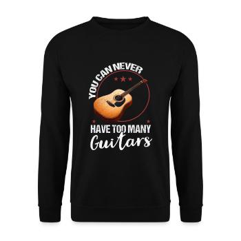 Guitarist Guitarist Musician Guitar Music - Unisex Sweatshirt - black - Front - Alina (178cm) & Michal (187cm)