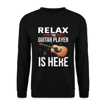 Guitarist Guitarist Musician Guitar Music - Unisex Sweatshirt - black - Front - Alina (178cm) & Michal (187cm)