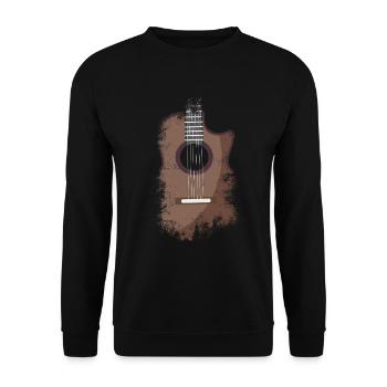 Guitarist Guitarist Musician Guitar Music - Unisex Sweatshirt - black - Front - Alina (178cm) & Michal (187cm)