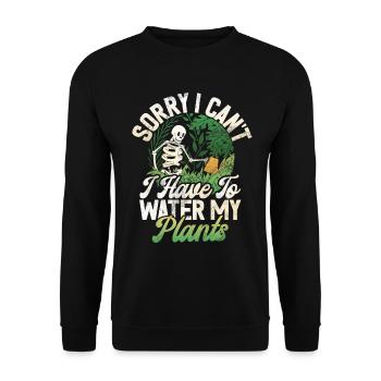 Garden Plants Gardener Garden Lover Planting - Unisex Sweatshirt - black - Front - Alina (178cm) & Michal (187cm)