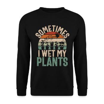 Garden Plants Gardener Garden Lover Planting - Unisex Sweatshirt - black - Front - Alina (178cm) & Michal (187cm)