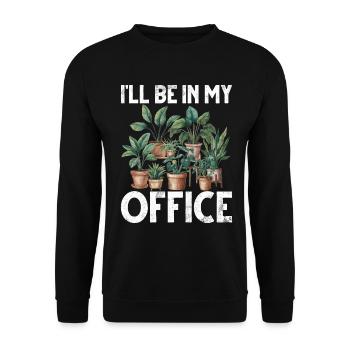 Garden Plants Gardener Garden Lover Planting - Unisex Sweatshirt - black - Front - Alina (178cm) & Michal (187cm)