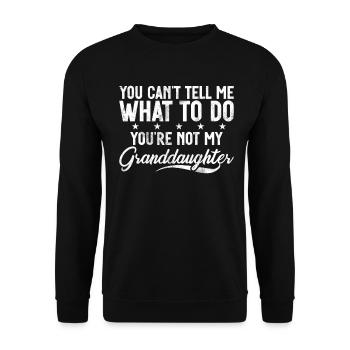 Best Uncle Proud Uncle Quote Humor - Unisex Sweatshirt - black - Front - Alina (178cm) & Michal (187cm)