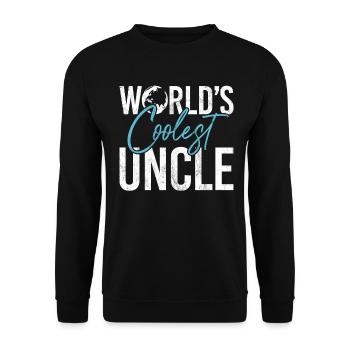 Meilleur oncle fier oncle citation humour - Sweat-shirt Unisexe - noir - Devant - Alina (178cm) & Michal (187cm)