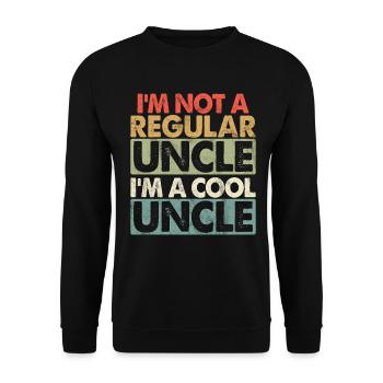 Best Uncle Proud Uncle Quote Humor - Unisex Sweatshirt - black - Front - Alina (178cm) & Michal (187cm)