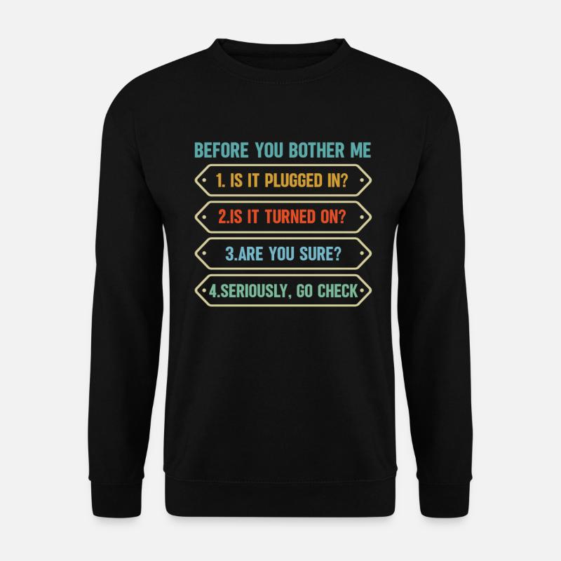 Programmierer Computercodierungssoftwareentwickler - Unisex Pullover - Schwarz