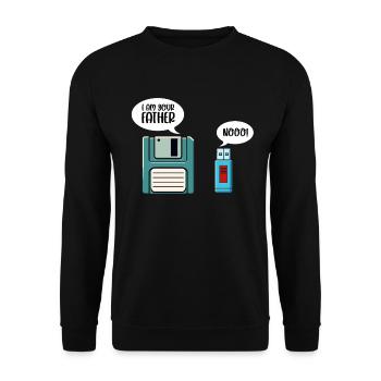 Programmeur, Codage informatique, Développeur de logiciels - Sweat-shirt Unisexe - noir - Devant - Alina (178cm) & Michal (187cm)