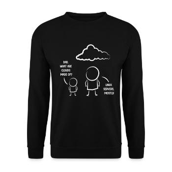 Programmeur, Codage informatique, Développeur de logiciels - Sweat-shirt Unisexe - noir - Devant - Alina (178cm) & Michal (187cm)