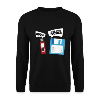 Programmeur, Codage informatique, Développeur de logiciels - Sweat-shirt Unisexe - noir - Devant - Alina (178cm) & Michal (187cm)