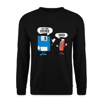 Programmierer Computercodierungssoftwareentwickler - Unisex Pullover - Schwarz - Vorne - Alina (178cm) & Michal (187cm)