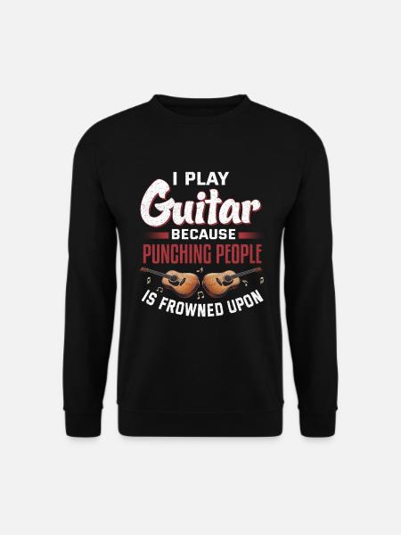 Guitarist Musician Guitar Music - Unisex Sweatshirt - black