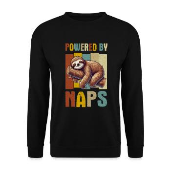 Sloths, Animal Lover, Sloth Lover, Lazy Sloth - Unisex Sweatshirt - black - Front - Alina (178cm) & Michal (187cm)