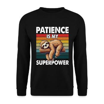 Sloths, Animal Lover, Sloth Lover, Lazy Sloth - Unisex Sweatshirt - black - Front - Alina (178cm) & Michal (187cm)