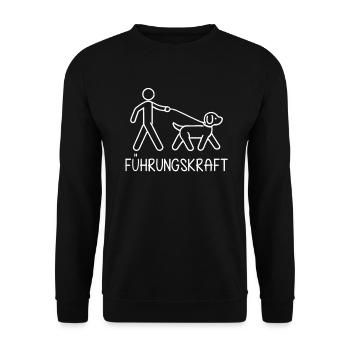 Führhund Hundebesitzer Hundeliebhaber Tier - Unisex Pullover - Schwarz - Vorne - Alina (178cm) & Michal (187cm)