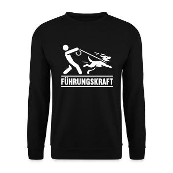 Führhund Hundebesitzer Hundeliebhaber Tier - Unisex Pullover - Schwarz - Vorne - Alina (178cm) & Michal (187cm)