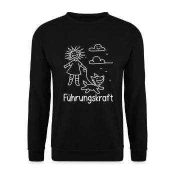 Führhund Hundebesitzer Hundeliebhaber Tier - Unisex Pullover - Schwarz - Vorne - Alina (178cm) & Michal (187cm)