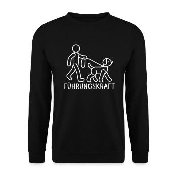 Führhund Hundebesitzer Hundeliebhaber Tier - Unisex Pullover - Schwarz - Vorne - Alina (178cm) & Michal (187cm)