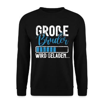 Big Brother Baby Lover Older Sibling - Unisex Sweatshirt - black - Front - Alina (178cm) & Michal (187cm)