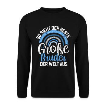 Big Brother Baby Lover Older Sibling - Unisex Sweatshirt - black - Front - Alina (178cm) & Michal (187cm)